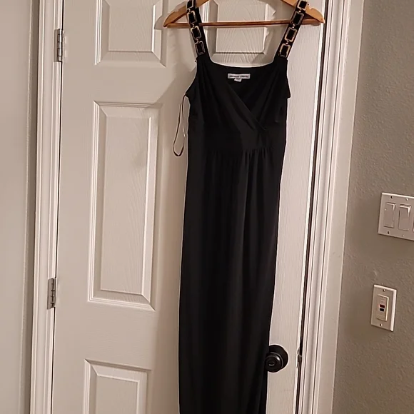 slim fit dress slacks Cutout Mini Dress With Gold Chain Straps main image 1